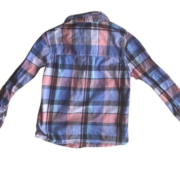 Boys OSHKOSH BGOSH Plaid Button - Size 4 - Picture 2 of 2